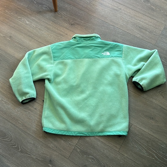 Junior women’s Denali The North Face Fleece Zip Up Jacket size XL rare Green - Picture 5 of 8